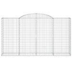 Paniers à gabions arqués 11 pcs 300x50x160/180 cm Fer galvanisé – Image 2