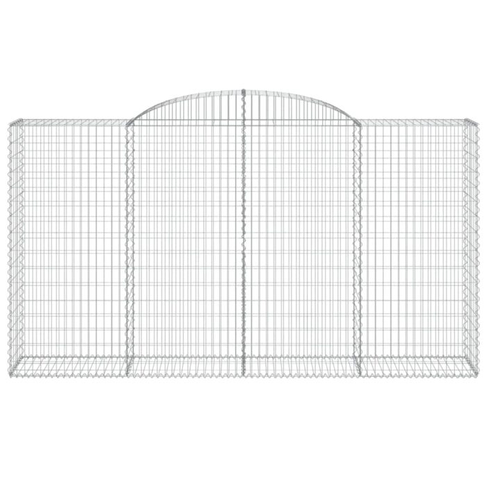 Paniers à gabions arqués 11 pcs 300x50x160/180 cm Fer galvanisé – Image 2