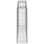 Paniers à gabions arqués 13 pcs 300x50x160/180 cm fer galvanisé – Image 3