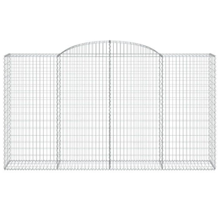 Paniers à gabions arqués 25 pcs 300x50x160/180 cm fer galvanisé – Image 2