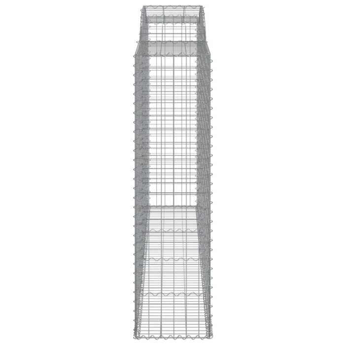 Paniers à gabions arqués 5 pcs 300x50x180/200 cm fer galvanisé – Image 3