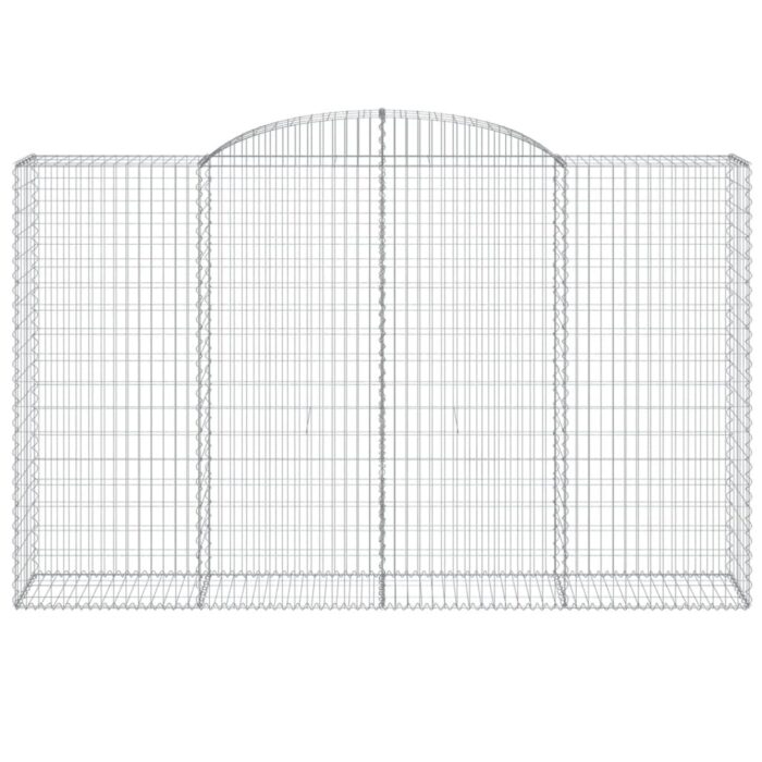 Paniers à gabions arqués 7 pcs 300x50x180/200 cm fer galvanisé – Image 2
