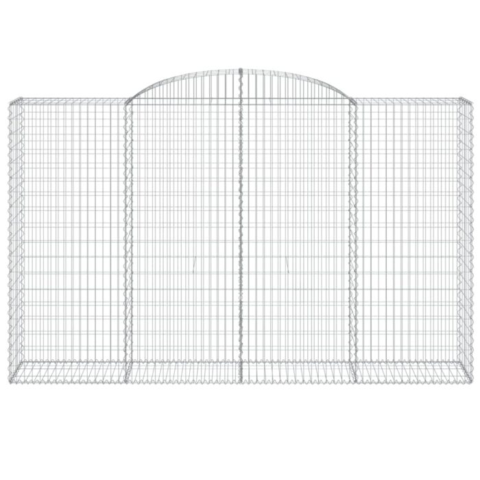 Paniers à gabions arqués 11 pcs 300x50x180/200 cm fer galvanisé – Image 2