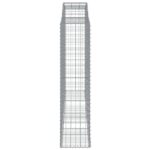 Paniers à gabions arqués 5 pcs 300x50x200/220 cm fer galvanisé – Image 3