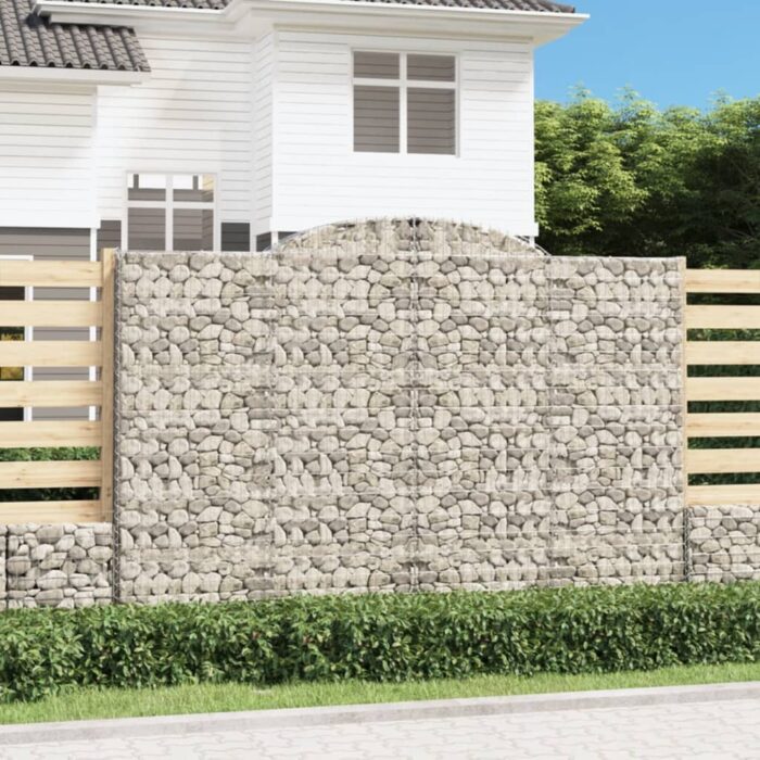 VXL8720845573775_m_en_hd_1.jpg Paniers à gabions arqués 5 pcs 300x50x200/220 cm fer galvanisé – Image 1