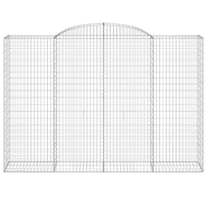 Paniers à gabions arqués 7 pcs 300x50x200/220 cm Fer galvanisé – Image 2