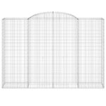 Paniers à gabions arqués 11 pcs 300x50x200/220 cm Fer galvanisé – Image 2