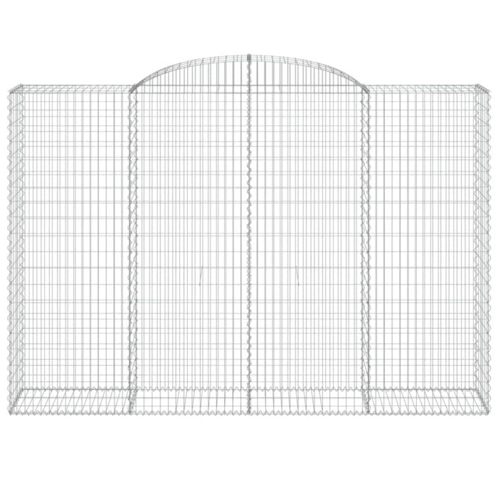 Paniers à gabions arqués 11 pcs 300x50x200/220 cm Fer galvanisé – Image 2
