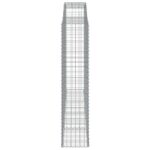 Paniers à gabions arqués 9 pcs 300x50x220/240 cm fer galvanisé – Image 3