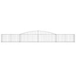 Paniers à gabions arqués 7 pcs 400x30x40/60 cm Fer galvanisé – Image 2