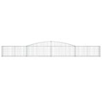 Paniers à gabions arqués 15 pcs 400x30x40/60 cm Fer galvanisé – Image 2