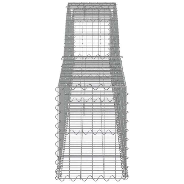 Paniers à gabions arqués 15 pcs 400x30x40/60 cm Fer galvanisé – Image 3