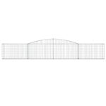 Paniers à gabions arqués 7 pcs 400x30x60/80 cm Fer galvanisé – Image 2