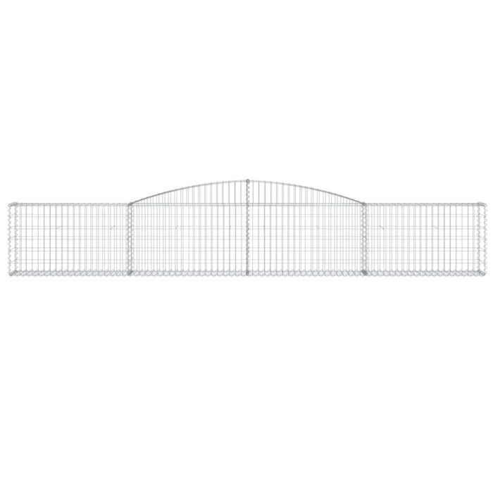 Paniers à gabions arqués 7 pcs 400x30x60/80 cm Fer galvanisé – Image 2