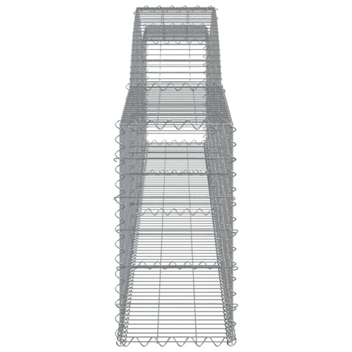 Paniers à gabions arqués 7 pcs 400x30x60/80 cm Fer galvanisé – Image 3