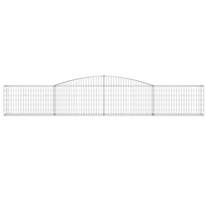 Paniers à gabions arqués 9 pcs 400x30x60/80 cm Fer galvanisé – Image 2