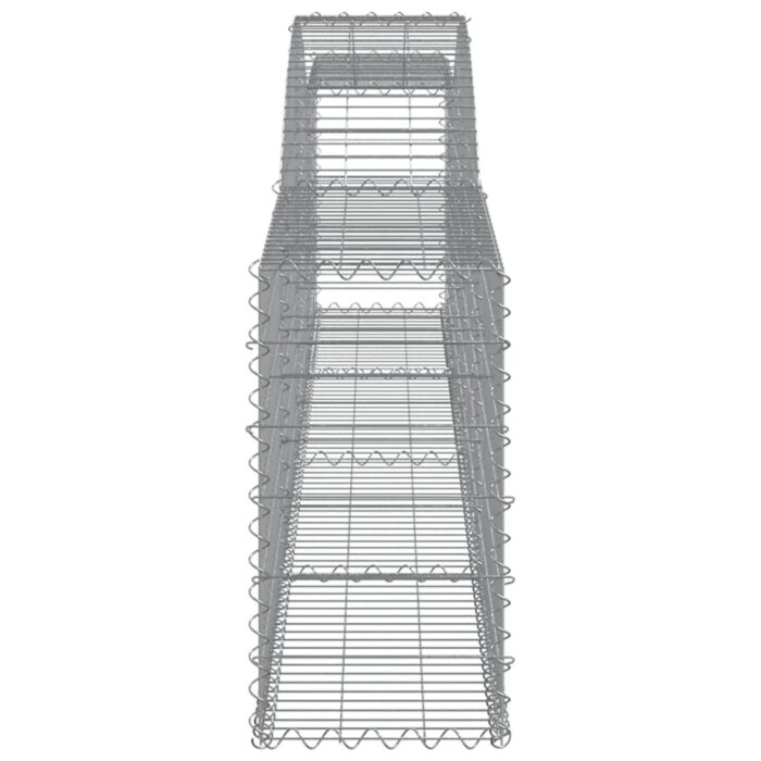 Paniers à gabions arqués 9 pcs 400x30x60/80 cm Fer galvanisé – Image 3