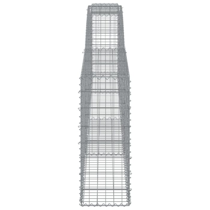 Paniers à gabions arqués 3 pcs 400x30x80/100 cm Fer galvanisé – Image 3
