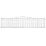 Paniers à gabions arqués 7 pcs 400x30x80/100 cm Fer galvanisé – Image 2
