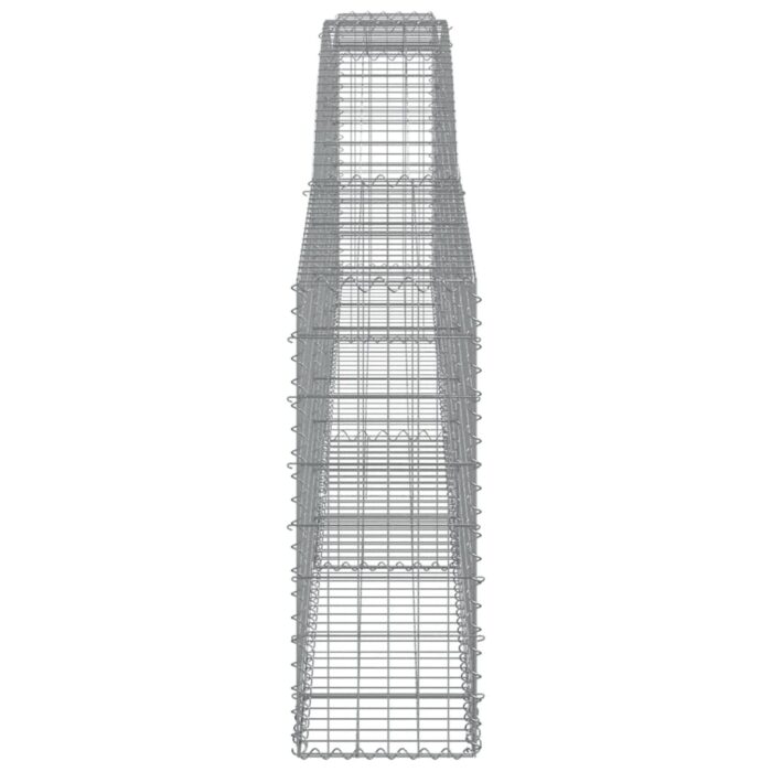 Paniers à gabions arqués 7 pcs 400x30x80/100 cm Fer galvanisé – Image 3