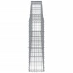 Paniers à gabions arqués 3 pcs 400x30x100/120 cm Fer galvanisé – Image 3