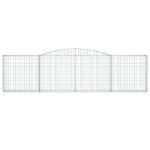 Paniers à gabions arqués 5 pcs 400x30x100/120 cm Fer galvanisé – Image 2