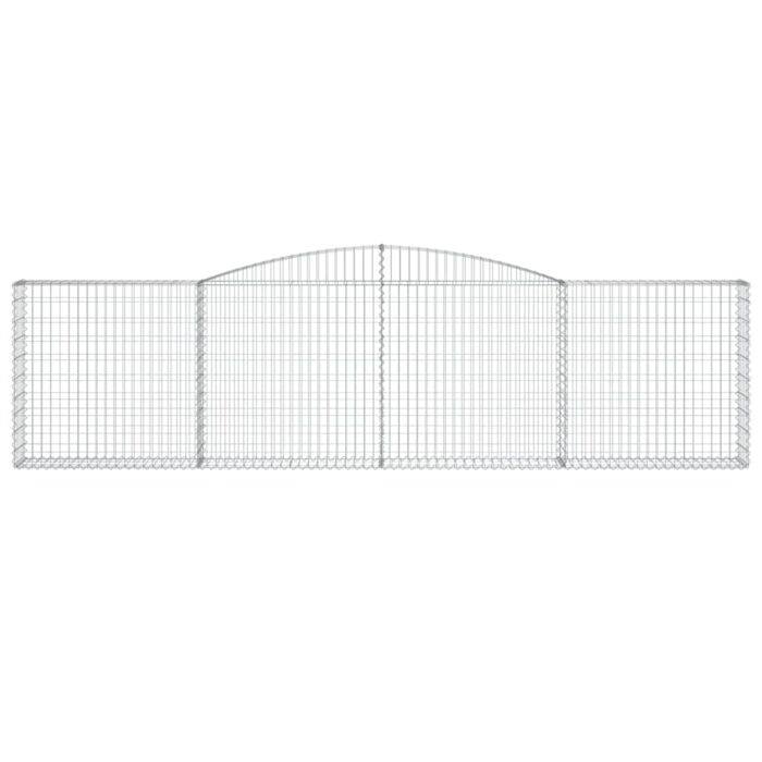 Paniers à gabions arqués 5 pcs 400x30x100/120 cm Fer galvanisé – Image 2
