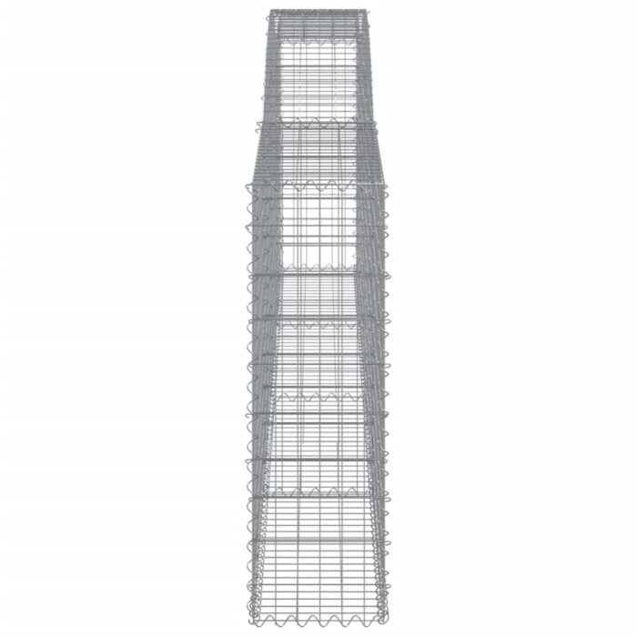 Paniers à gabions arqués 7 pcs 400x30x100/120 cm Fer galvanisé – Image 3