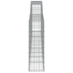 Paniers à gabions arqués 9 pcs 400x30x100/120 cm Fer galvanisé – Image 3