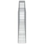 Paniers à gabions arqués 5 pcs 400x30x120/140 cm Fer galvanisé – Image 3