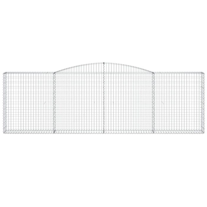 Paniers à gabions arqués 7 pcs 400x30x120/140 cm Fer galvanisé – Image 2
