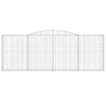 Paniers à gabions arqués 3 pcs 400x30x140/160 cm Fer galvanisé – Image 2