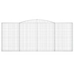 Paniers à gabions arqués 7 pcs 400x30x160/180 cm Fer galvanisé – Image 2