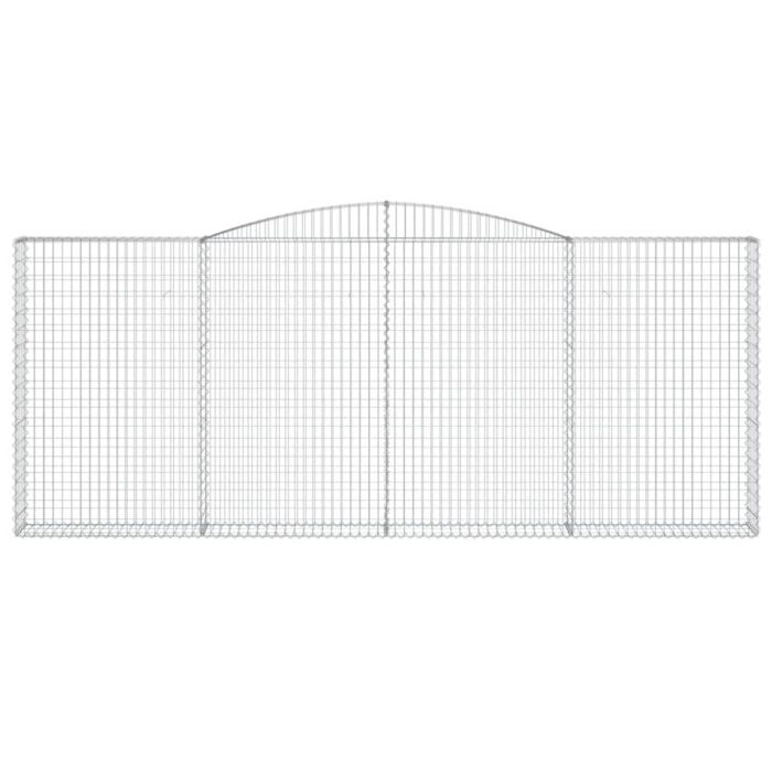 Paniers à gabions arqués 7 pcs 400x30x160/180 cm Fer galvanisé – Image 2