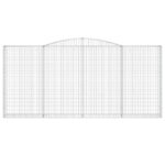 Paniers à gabions arqués 3 pcs 400x30x180/200 cm Fer galvanisé – Image 2