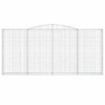 Paniers à gabions arqués 7 pcs 400x30x180/200 cm Fer galvanisé – Image 2