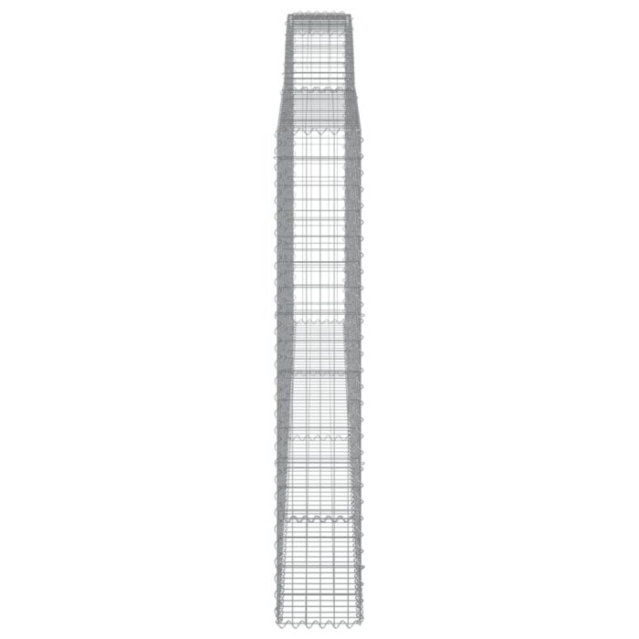 Paniers à gabions arqués 7 pcs 400x30x180/200 cm Fer galvanisé – Image 3