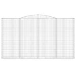 Paniers à gabions arqués 3 pcs 400x30x220/240 cm Fer galvanisé – Image 2