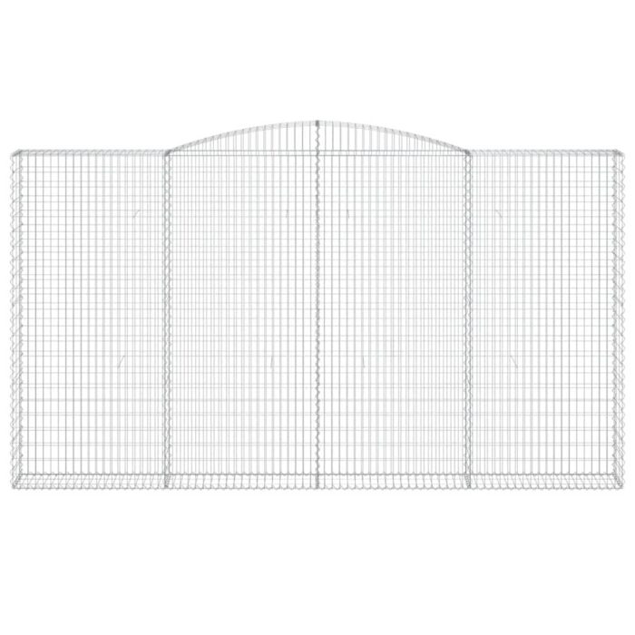 Paniers à gabions arqués 7 pcs 400x30x220/240 cm Fer galvanisé – Image 2