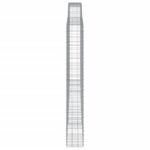Paniers à gabions arqués 7 pcs 400x30x220/240 cm Fer galvanisé – Image 3