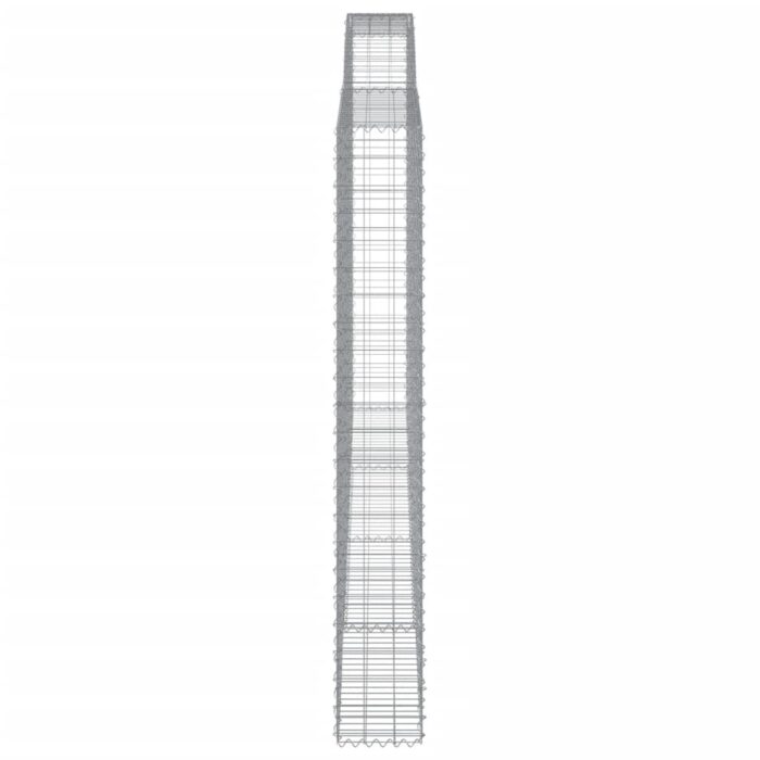 Paniers à gabions arqués 7 pcs 400x30x220/240 cm Fer galvanisé – Image 3