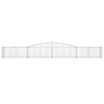 Paniers à gabions arqués 5 pcs 400x50x40/60 cm Fer galvanisé – Image 2