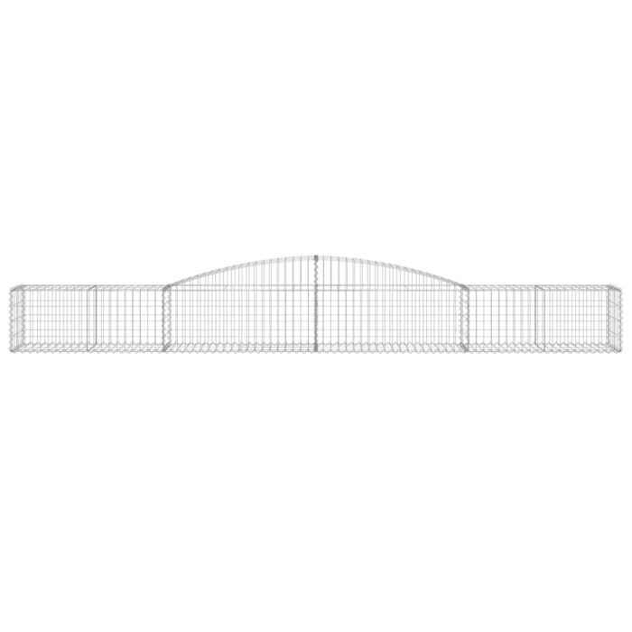 Paniers à gabions arqués 5 pcs 400x50x40/60 cm Fer galvanisé – Image 2