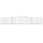 Paniers à gabions arqués 3 pcs 400x50x60/80 cm Fer galvanisé – Image 2