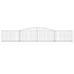 Paniers à gabions arqués 5 pcs 400x50x60/80 cm Fer galvanisé – Image 2