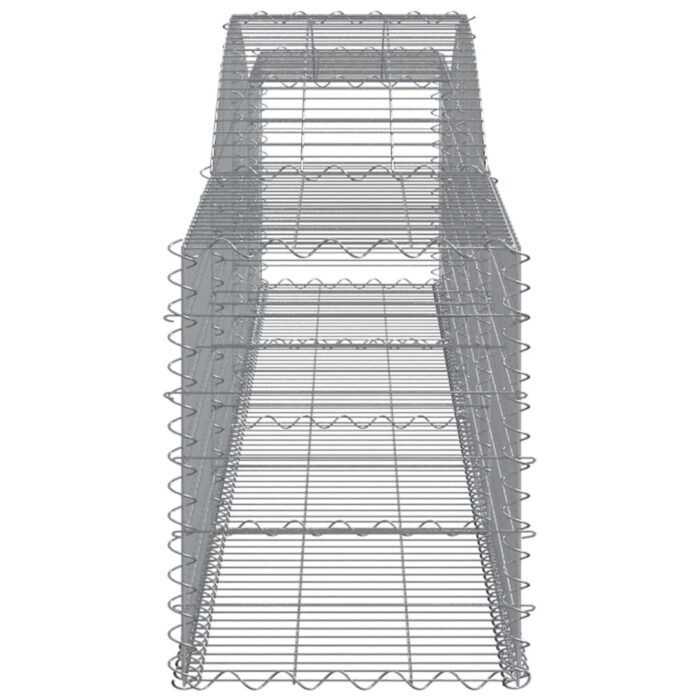 Paniers à gabions arqués 7 pcs 400x50x60/80 cm Fer galvanisé – Image 3
