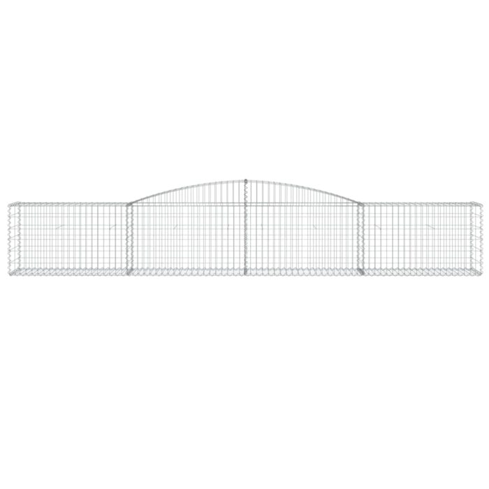 Paniers à gabions arqués 15 pcs 400x50x60/80 cm Fer galvanisé – Image 2