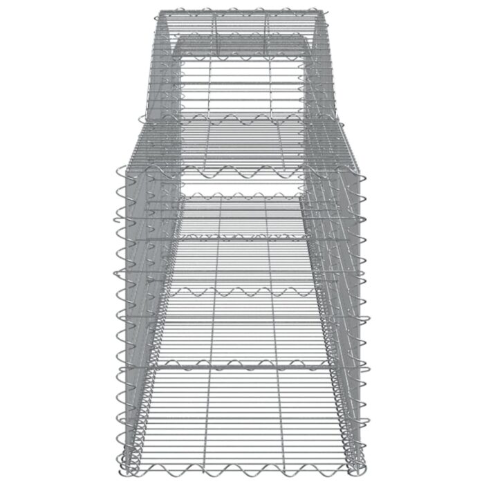 Paniers à gabions arqués 15 pcs 400x50x60/80 cm Fer galvanisé – Image 3