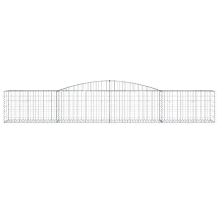 Paniers à gabions arqués 25 pcs 400x50x60/80 cm Fer galvanisé – Image 2