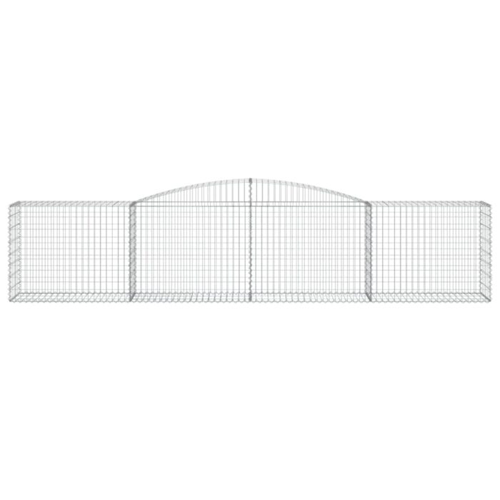 Paniers à gabions arqués 3 pcs 400x50x80/100 cm Fer galvanisé – Image 2